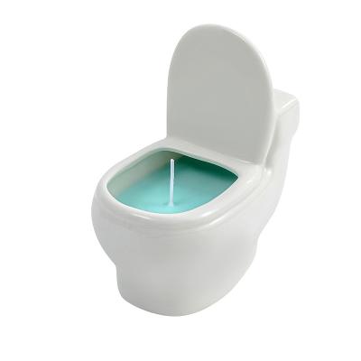 China Toilet Eco-friendly Creative Shape Candle Home Decoration Scented Candle For Gifts Soy Scented Candle for sale