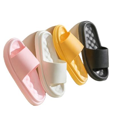 China 2022 Light Rubber Woman Slippers Summer Home Slippers Soft Non-slip Thicken Bathroom Slippers for sale