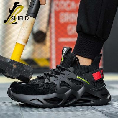 China Steel Toe high quality Industrial safety boots Anti smashing comfortable steel toe protect construction work men safety shoes for sale