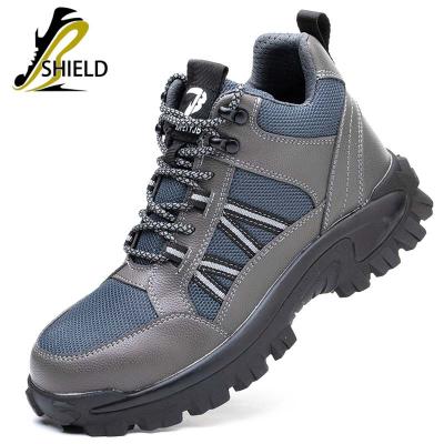 China Steel Toe SHIELD colorful breathable lightweight steel toe sports safety shoes fabric upper safety shoes boots for men for sale