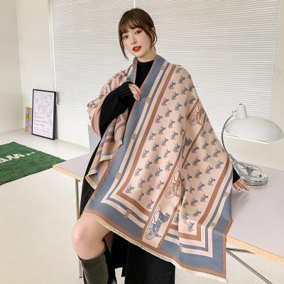 China Cashmere jacquard carriage fashion new style wild scarf shawl European American wholesale elegant ladies scarf for sale