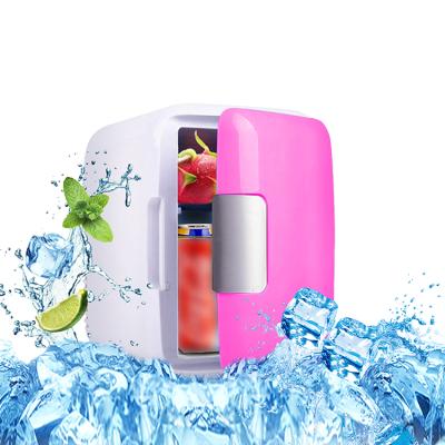 China Dc12/24v Dc12/24v Automatic Cosmetic Warmer Home Makeup Cooler Mini Skincare Cosmetic Refrigerator 4l Portable Camping Car Fridge For Travel for sale