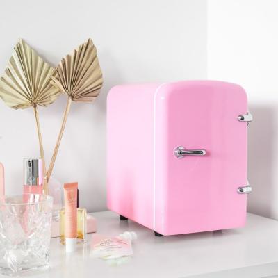 China Mini Small Automobile Semi-Conductor Fridge Cooler and Warmer Portable THERMOELECTRIC Fridge Ac/Dc 4l 6cans Compact Capacity with Ce for sale