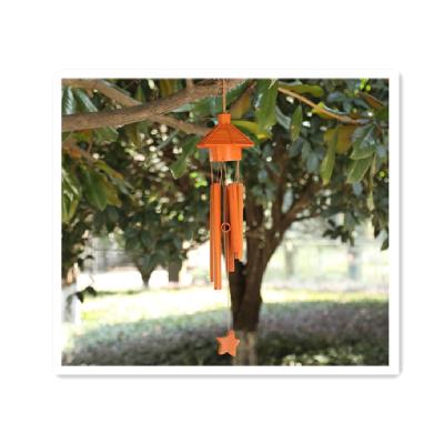 China China border creative features of Chinese bird's nest pavilion bamboo wind bells hanging ornaments park photo scenic props for sale