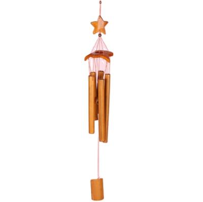 China China Chinese Style Wind Bell Decoration Creative Handmade Air Summer Vintage Tube Hotel Decoration Bamboo Hanging Birt for sale