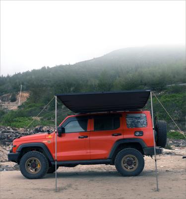 China Extended Type YIJIABANLV Auto-retractable Suv Off-road car side awning tent aluminum alloy hard shell car roof top tent awning for camping for sale