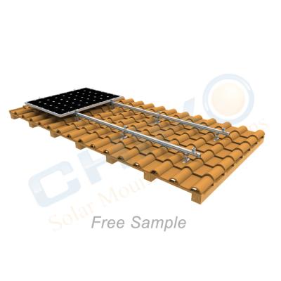 China Tin Roof Mounting System CHIKO Solar Tile Roof Racking Aluminum Solar Roof Rack Structure Solutions Cover Solar Rack for sale