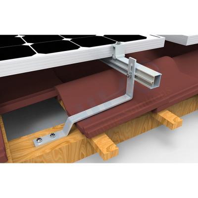 China 4kw Solar System Flat Roof Racking System Solar Roof Racks Aluminum Alloy Tile CK-plate for sale