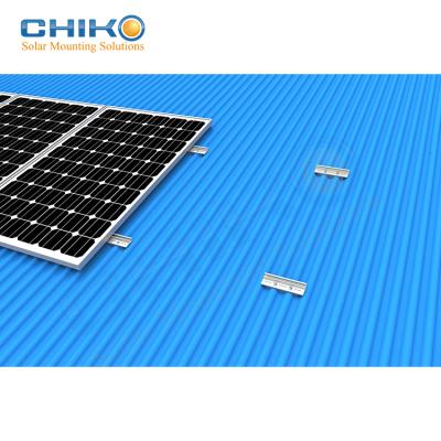 China Solar Tile Roof & hot selling solar tin roof metal roof rack with free mini rail for solar power system for sale