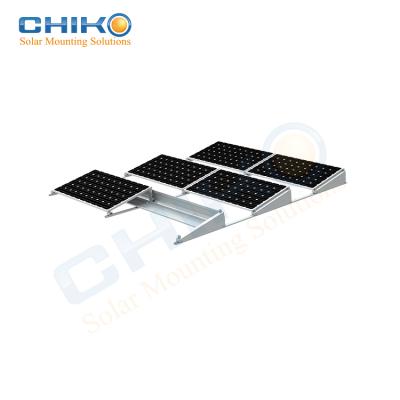 China Home Foldable Roof Rack Flat Roof Solar PV Racking System Solar Panel Support Structure for sale