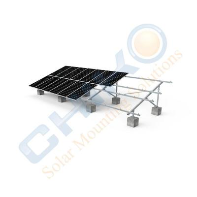 China Aluminum Alloy Stainless Steel CHIKO T2VC Aluminum Solar Panel Mounting Kit Solar Mounting Farm Panel Photovoltaic System for sale