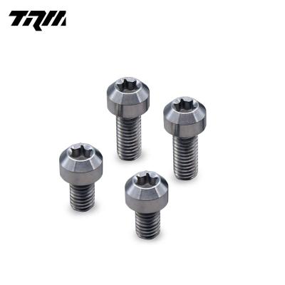 China Low Density High Quality Titanium Bicycle Bolts In Stock Plum Head Gr5 Screws for sale