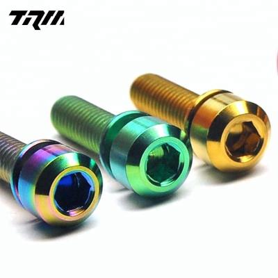 China High Quality Low Density M5 M6 Titanium Bolts In Stock Allen Hex Set Screws For Bicycle for sale