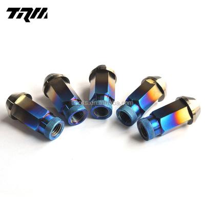 China The Stock Titanium Wheel Lug Low Density Well M12x1.5x45mm The Bolt Nut Titanium Alloy Wheel Nut for sale