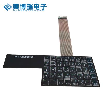 China Durable Custom Matte Membranes Keypads Graphic Decal Switch Overlay for sale