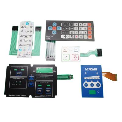 China factory supply wholesale diy long lifespan pcb membrane switch panel customized keypad material with LED for sale