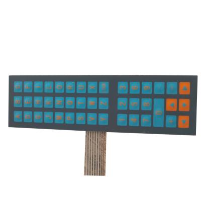 China Waterproof+Eco-friendly Customized Pillow Embossed LED Membrane Switch Keypad for sale