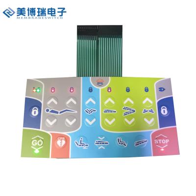 China Waterproof Customized Membrane Switch, Panel and Keypad for Medical Devices for sale