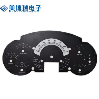 China Waterproof Screen Printing Polycarbonate Car Dashboard Face Plate Dial for sale