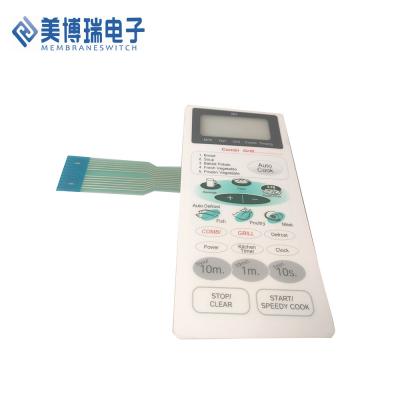 China Waterproof Custom Microwave Oven Membrane Switch Panel Membrane Overlaid Panel for sale