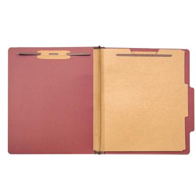 China Eco - Friendly / Durable A4 / Letter Size Pressboard Classification Folder With Fork Ties , 2 Dividers , 2