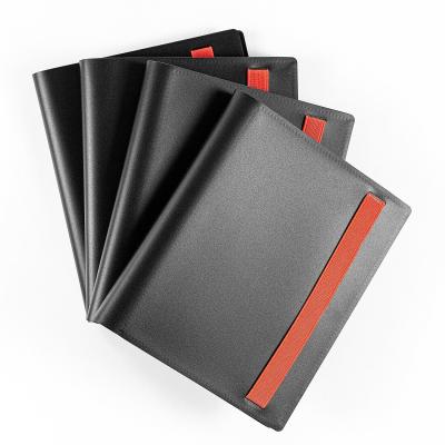 China Customize a variety of trading cards decluding penny sleeves. 4Pocket PP Trading Game Card Binder With Strap 160 Red/Black Side Folder Album Loading Collection for sale