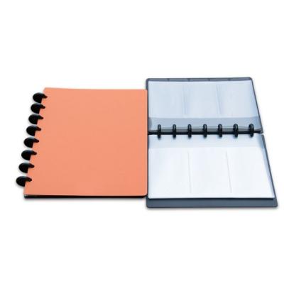 China Eco-Friendly/Reusable A4/A5 Hardcover Mushroom Holes Ring Binder With Card Sleeves PP Loose Leaf Card Album Perfect For School Office Home for sale