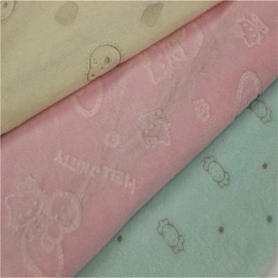 China 100% Shrink-Resistant Polyester Custom Printed Design Soft Velvet Coral Fleece Fabric For Toys / Sofa / Home Textile / Cushion for sale