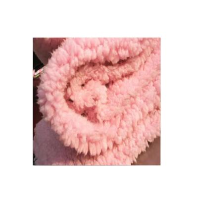 China Customized 100% Coral Fleece Fabric Shrink-Resistant Polyester Fleece Fabric For Garment / Bedding / Blanket for sale