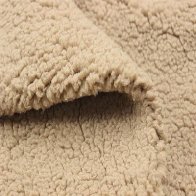 China Simple cloud sherpe throw textile plush fabric for sale