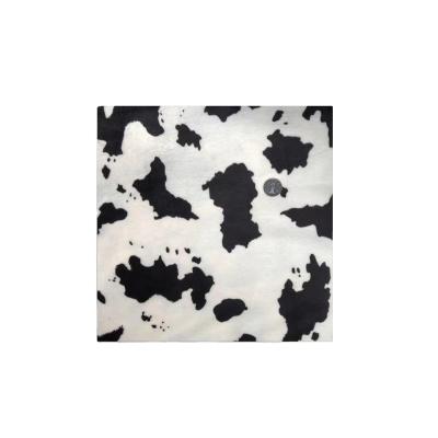 China 2022 Shrink-Resistant High Quality 100% Polyester Animal Printed Soft Cloth Cow Print Fabric For Garment / Textile / Bedding / Home Lining for sale