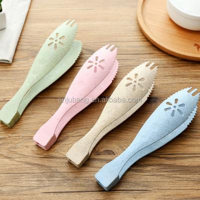 China Sustainable Wheat Straw Bread Clip Dessert Food Clips / Detachable Food Clip for sale