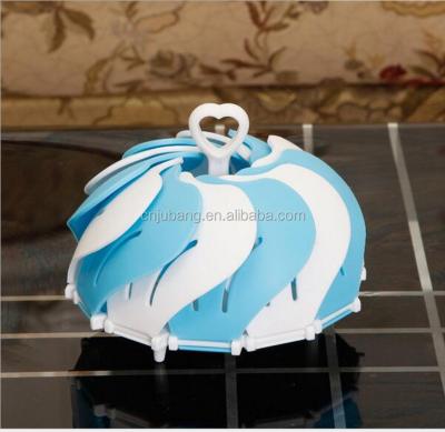 China New sustainable candy snack plate / portable fruit bake ware rubber dish / folding fruit baking dish for sale