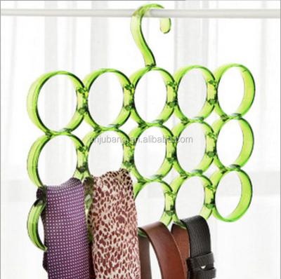 China Eco-friendly material 15 rings plastic scraf holder, garment hanger, Ring Hanger for sale