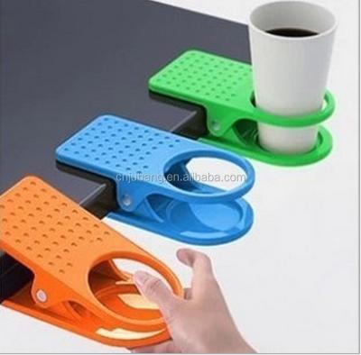 China Wholesale Desktop Cup Holder Clip/Table Cup Holder Clip/Table Clip Plastic Cup Holder for sale