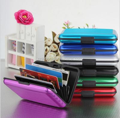 China Portable metal aluminum name card case/credit card wallet holder case/business card holder for sale