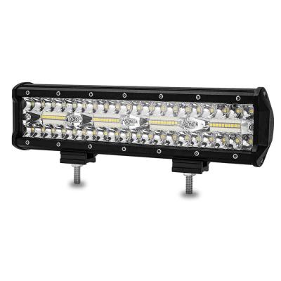 China Aviation Aluminum 6063 12Inch Triple Row Lights 240W Flood Spot 24000LM Combo Bar Driving Boat Led Off Road Trucks Led Light Bars for sale