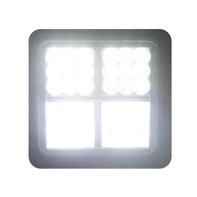 China Aluminum Enclosing Auto Work Light Led 4inch 177W 12V-24V Dual Yellow & White Color With Flash Square Light Working Lamp For Truck Boat SUV ATV for sale