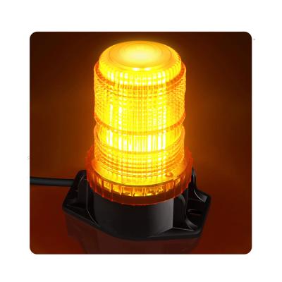 China Amber Warning Safety Emergency Lights 30 LED Plastic Forklift Strobe Light DC10-110V Flasher Beacon with Magnetic Base for Tractor for sale