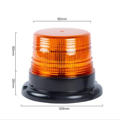 China 12W DC12-80V Elevator Emergency Alarm Signal Folk Rotating Forklift Led Strobe Flashing Magnetic Beacon Light for sale