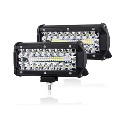 China Flood Spot Beam Aluminum VAM Combo Bar Driving Super Bright Led Off Road Boat Trucks 7 Inch LED Triple Array Lights for sale