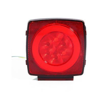 China AS.ABS Hot Sale 100% Waterproof High Brightness 12v Led Square Trailer Tail Lights for sale