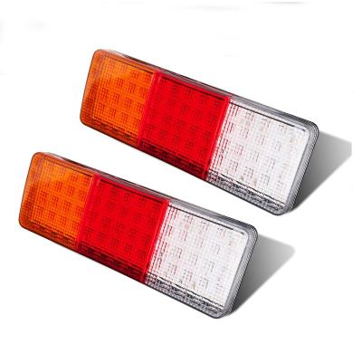 China ABS+PC Red+Amber+White Combination Tail Truck Multicolor Light Led Rear Lights for sale