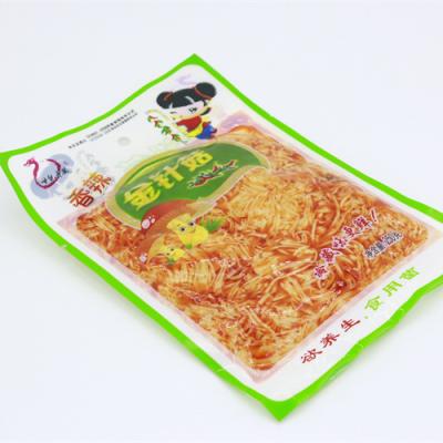 China Enoki Low Fat Spicy Mushroom Snack Quality Manufacture China Instant Spicy Flammulina Velutipes for sale