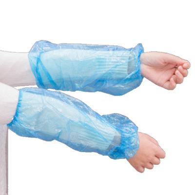 China Chinese Manufacturer Protective Medical /Surgical/CPE/SMS/PP/Nonwoven Disposable PE Sleeve Cover for sale