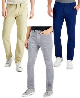 China High Quality Streetstyle QUICK DRY Men's Five-pocket Straight-fit Twill Jogger Pants Trousers For Men Sports Fitness Cotton Casual Pants for sale