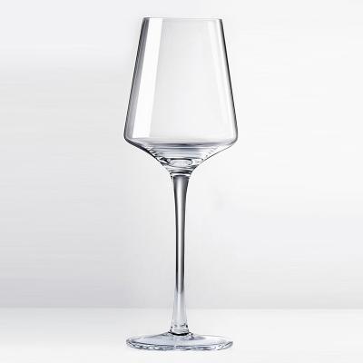 China Modern Custom private label wine glass 12oz luxury restaurant crystal wine glasses goblet for red white wine for sale