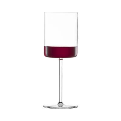 China Modern Edge Crystal Square Red Wine Glasses Custom 16 Ounce Goblets Long Stem Modern Edge Crystal Square Red Wine Glasses for sale