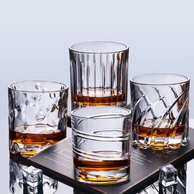 China Rotate 360Â° Rock tumbler whisky glass/whiskey drinking glasses personalized engraved whiskey glass for sale