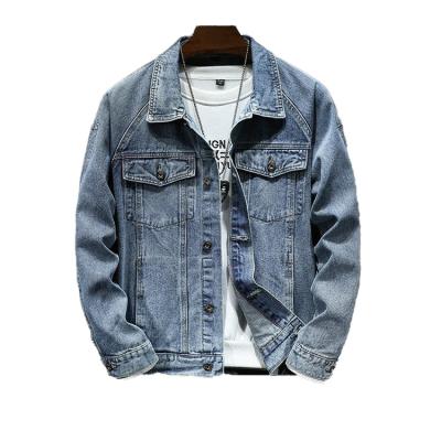 China RTS-M013 new arrival men's denim jacket vintage snow wash effect men's casual wear for sale